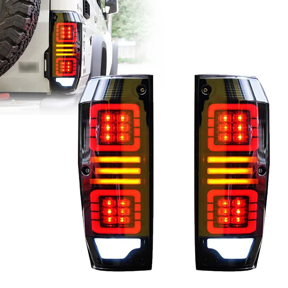 

OLED Tail Lights for Toyota Land Cruiser LC76 with Start Animation Modified DRL Car Light Assembly Auto Accessories