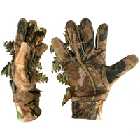 3d leafy camo hunting gloves non slip full finger breathable tactical shooting outdoor ghillie suit hunting women men