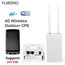 YLMOHO 4G 3G 24V POE AP WIFI Router Home Mobile Hotspot 4G WAN LAN WIFI Modem Gateway Repeater With Sim Slot Bridge Wi fi Access