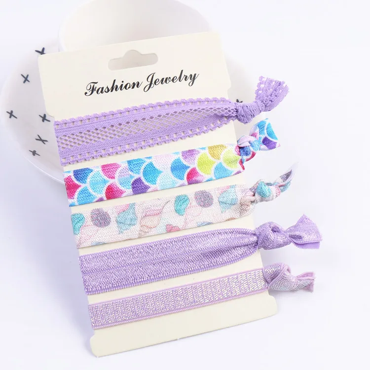 Эластичные резинки для волос девочек корейские с узелком и фруктами браслет