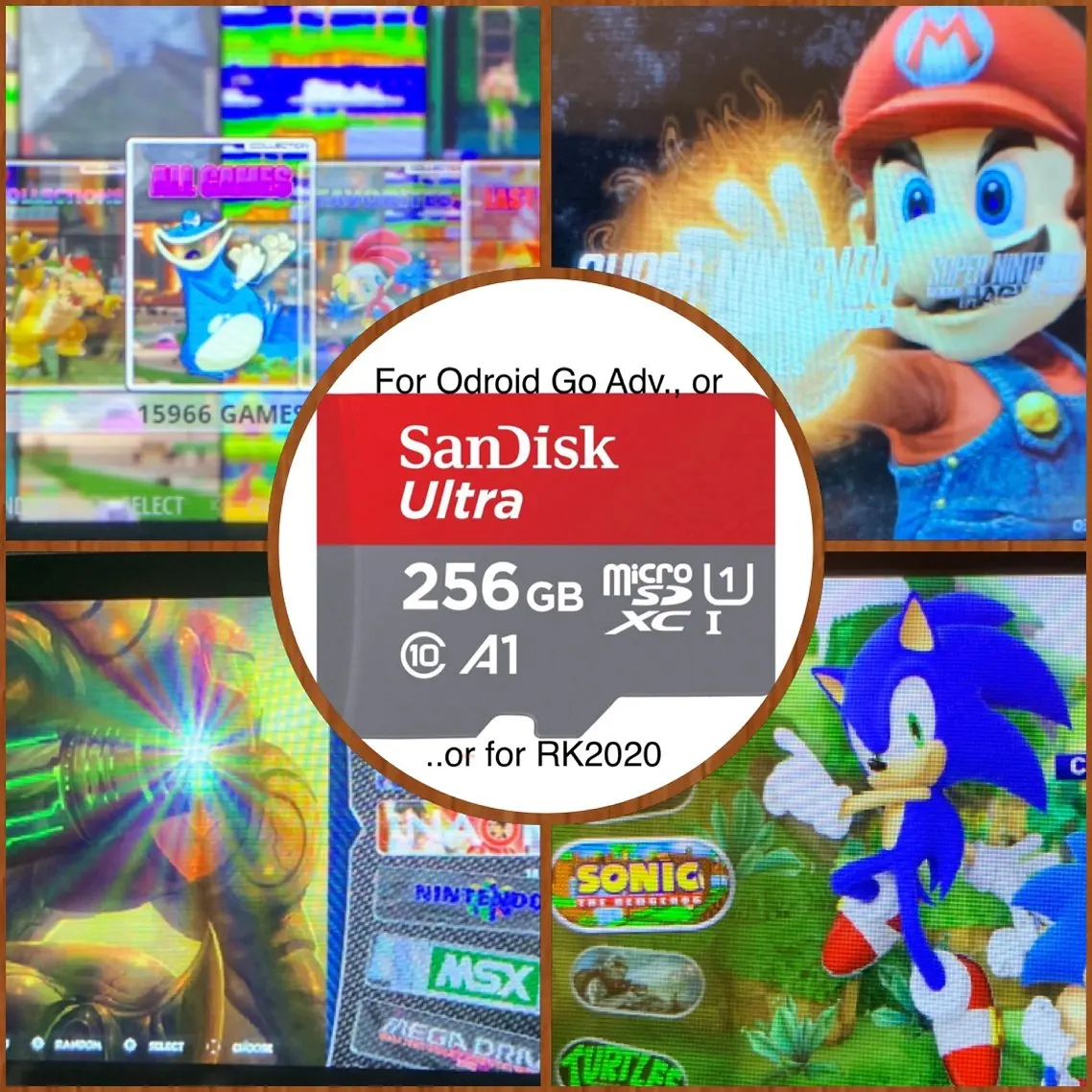 Станция эмуляции 256G полностью загруженная карта Micro SD для Odroid Go Advance OGA V2.0 16000 +