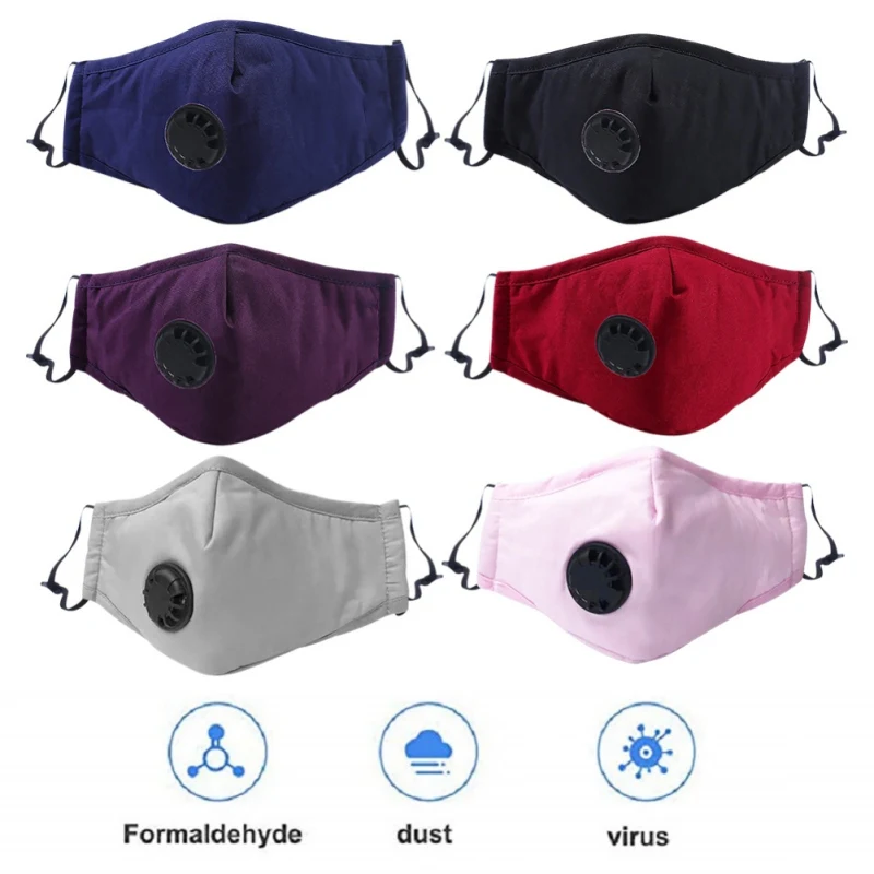 PM2.5 противозапотевающая маска моющаяся с активированным углем 2 шт. фильтры