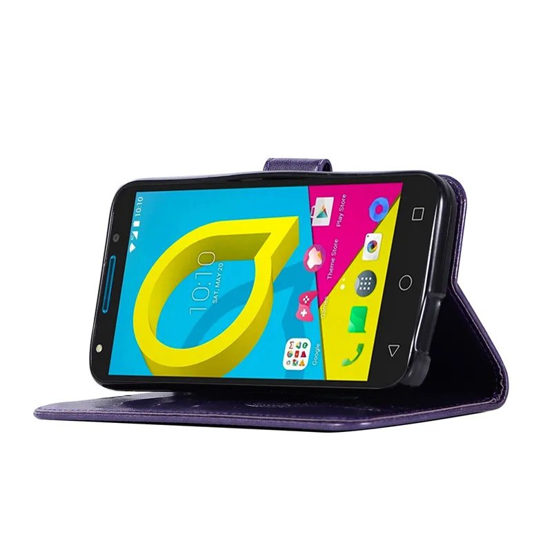 Для Alcatel U5 4G чехол 5 0 кошелек для телефона из искусственной кожи U 5044 5044D 5044Y
