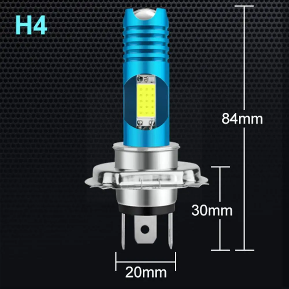

The latest colorful LED headlights For motorcycles 2SMD three-claw 80W H4 fog LED H6 COB lights V0H2