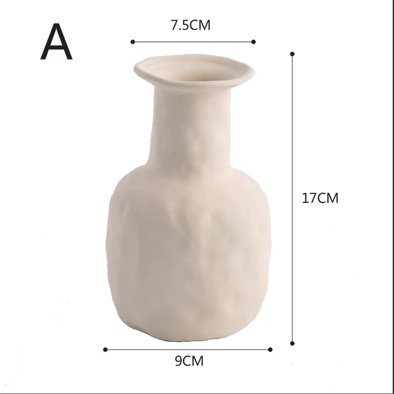 

Nordic Modern Art Ceramic Vase Decoration Hoem Decor Minimalist Small Vase Table Bedroom Living Room Decoration Household Gifts