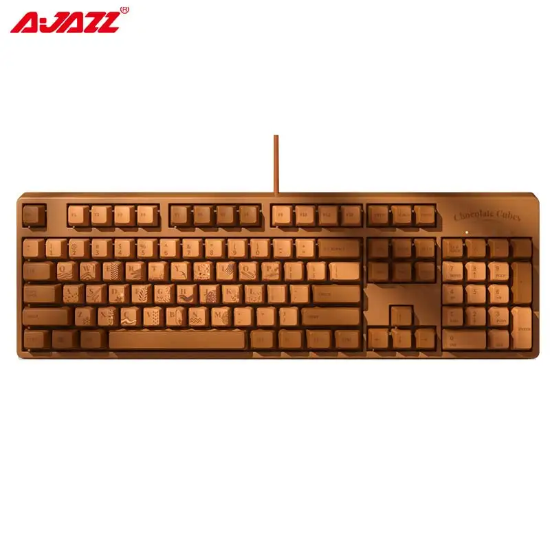 

AJAZZ 104 Keys PBT Cherry Switch Mechanical Gaming Keyboard Professnal Mechanical Gamer Keyboard 104 Keys N-key Rollover Wired