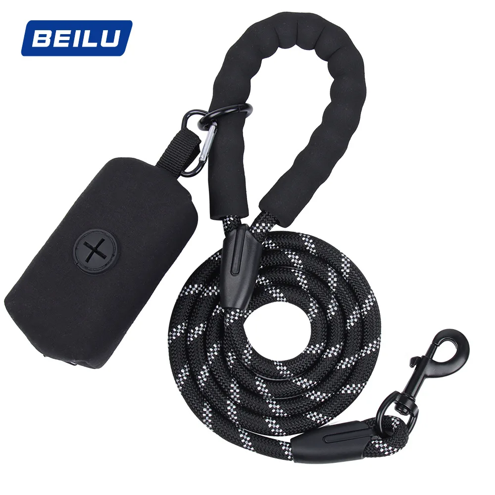 

New Dog Leash 150Cm Medium and Large Dogs Durable Explosion Proof Pet Leash Reflective Nylon Round Leash Storage Bag Set