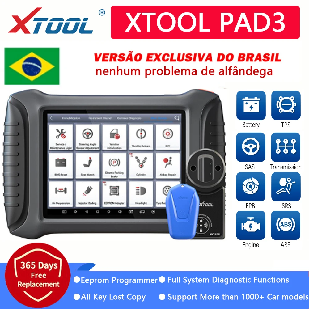 

XTOOL новейший автомобильный программатор ключей OBD2 X100 PAD3 Профессиональные диагностические инструменты OBD2 Иммобилайзер с Kc100 и работа с LADA ...