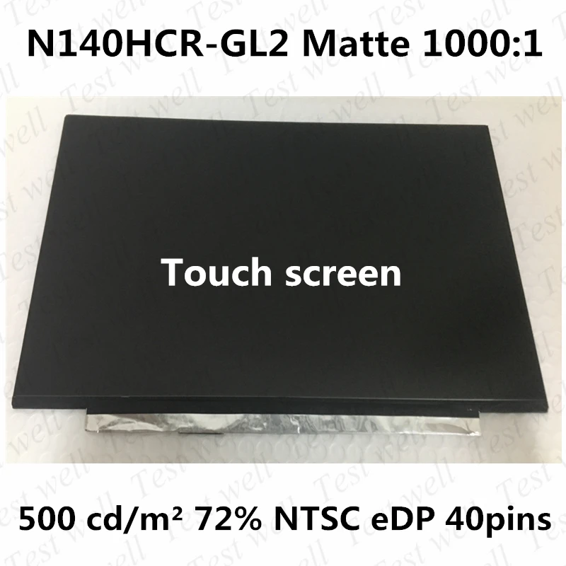 Оригинальная новая 14 0-дюймовая модель N140HCR-GL2 IPS FHD 72% NTSC eDP 40-контактная матовая