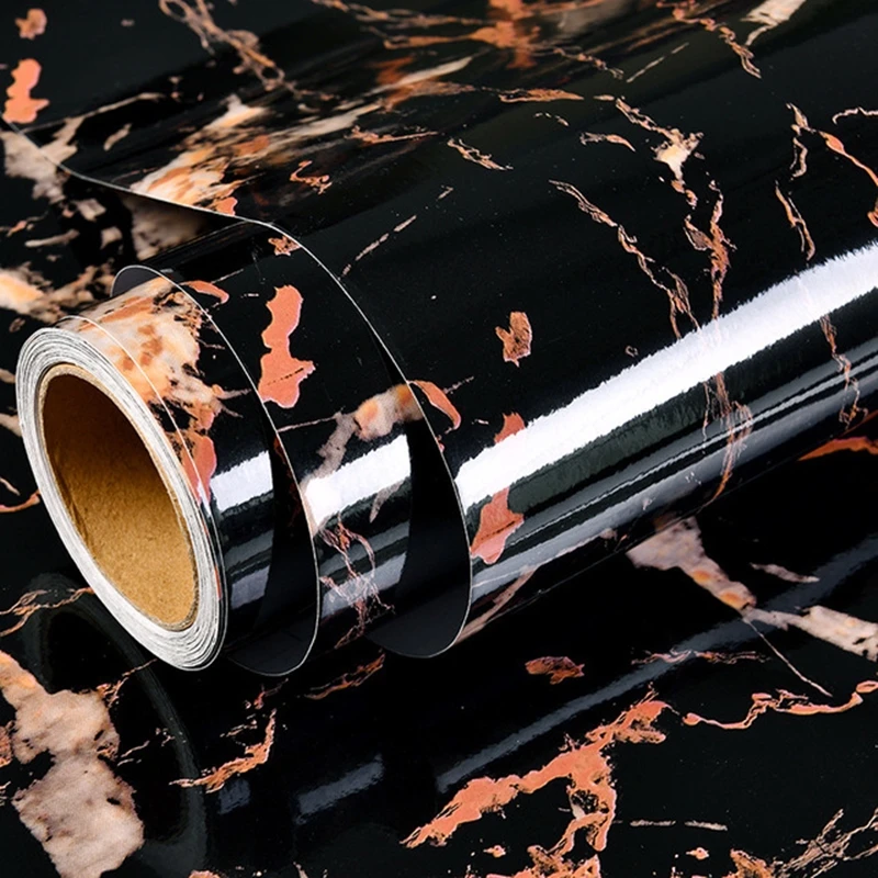 

PVC Self Adhesive Wallpaper Marble Stickers Waterproof Kitchen Countertops Table Furniture Cupboard Wall Paper