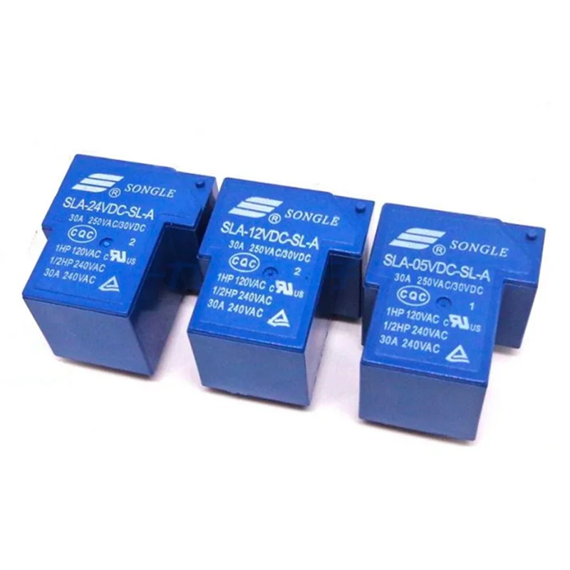 Реле мощности SLA 05VDC SL A 12VDC 24VDC 48VDC 5V 12V 24V 48V 30A 5PIN T90|Реле| |