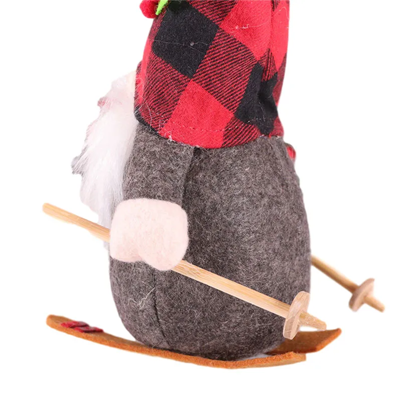 Милый эльф плюшевая кукла украшения для рождественской елки сноуборд Шведский
