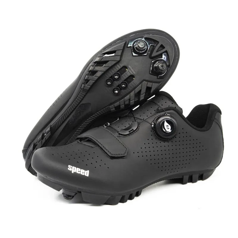

New cycling shoes road bicycle shoes outdoor wear resisting sports mountain bike lock shoes