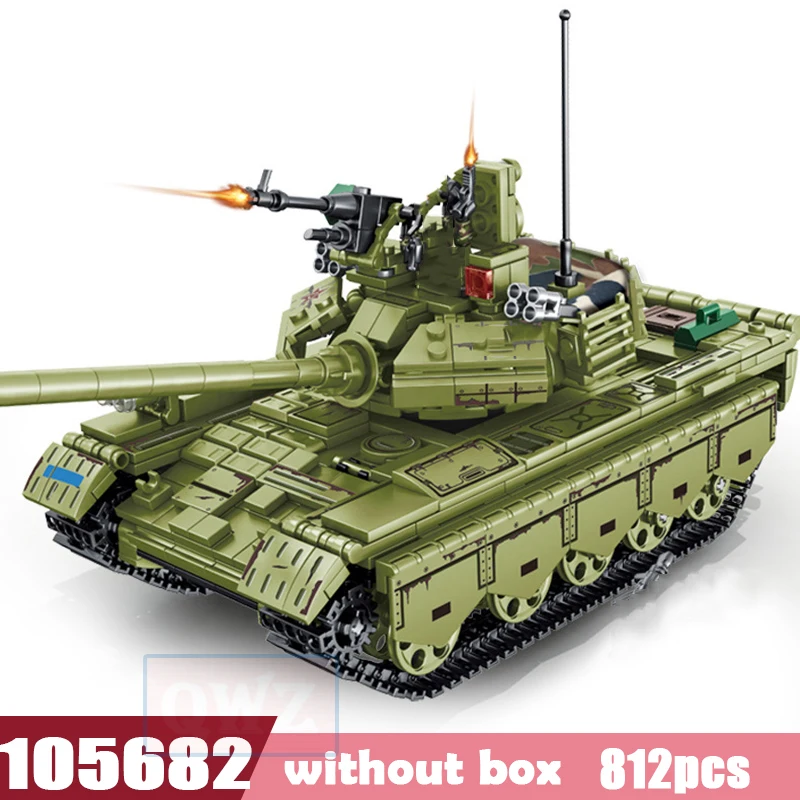 Кирпич Творческий Классический DIY Танк мальчик военная модель комплект