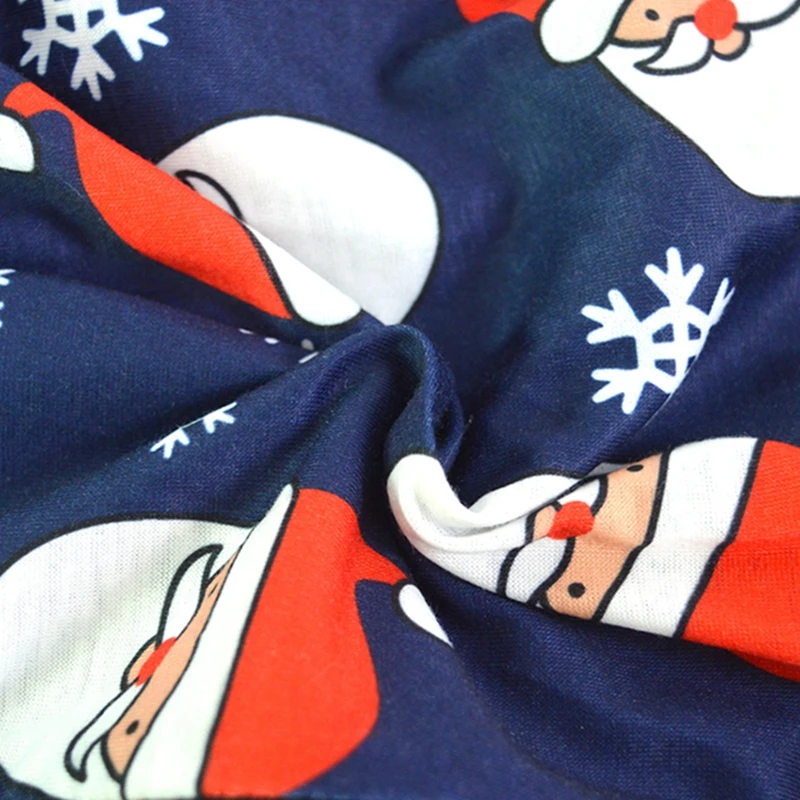 

2020 hot sale parent-child family outfit hoodie Santa Claus home wear pajamas jumpsuit family of three costumes