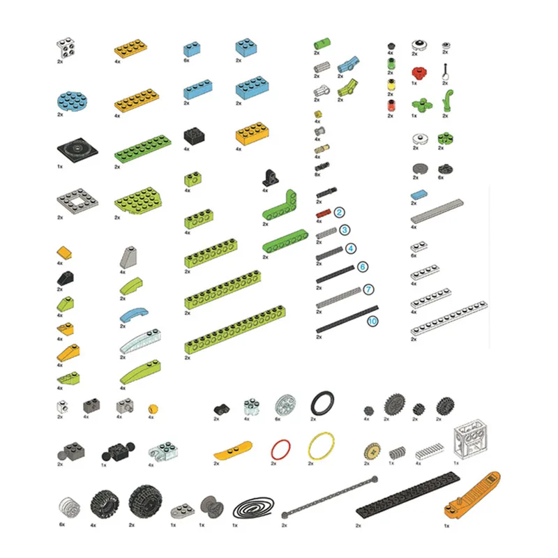 Конструктор MOC 276 шт./упаковка детали для конструктора технические балки оси и