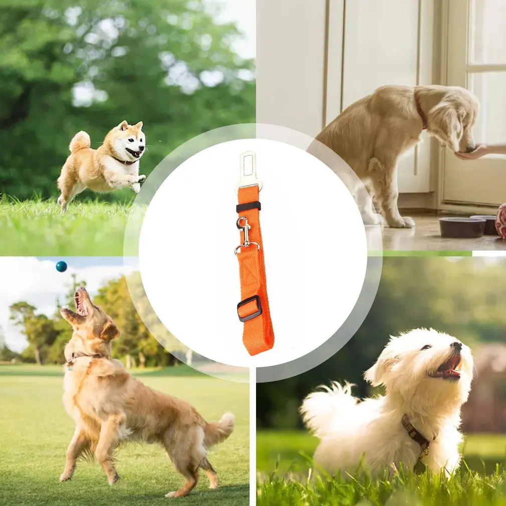 

Pet Car Seat Belt Adjustable Dog Belt Leash Pet Supplies Pet Car Seat Belt Flexible Sturdy Pet Safety Belt