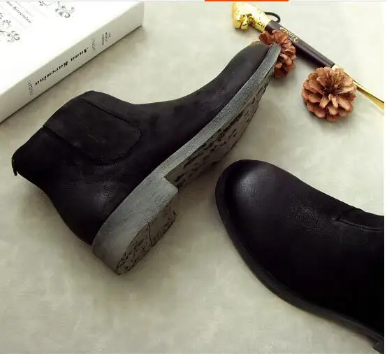 Модные ботинки Челси в стиле ретро мужские ботильоны из натуральной кожи без