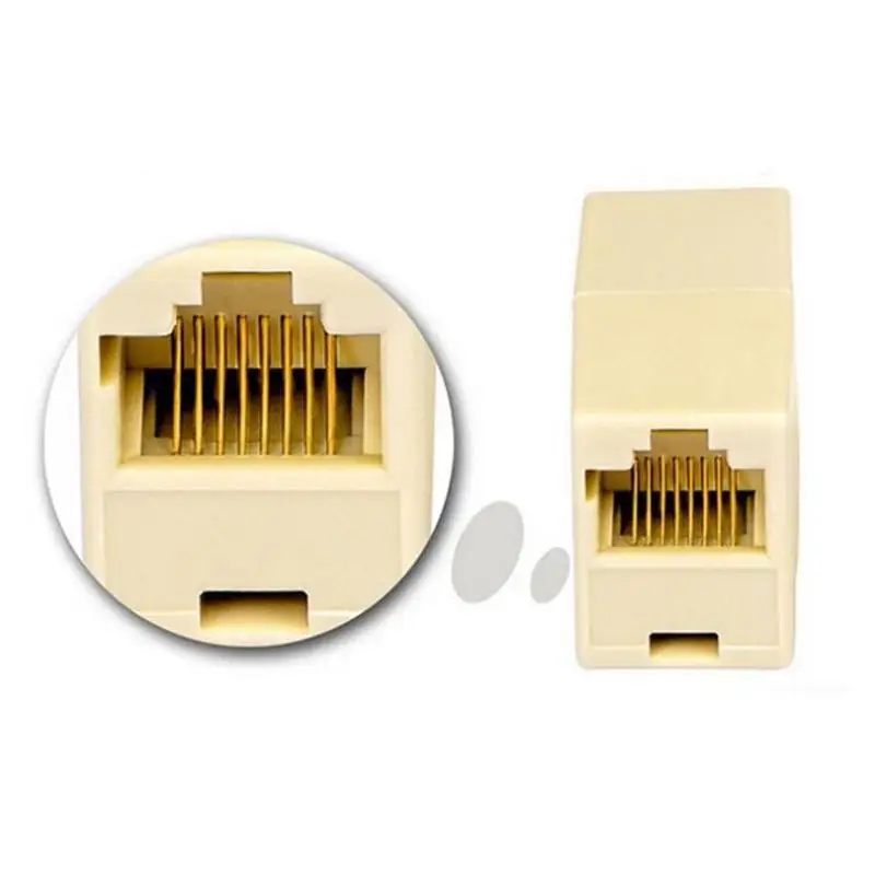 10 pz/лот Ethernet Lan через кабель Joiner 8 RJ45 двусторонний соединитель Netwoerk компьютерный Sp