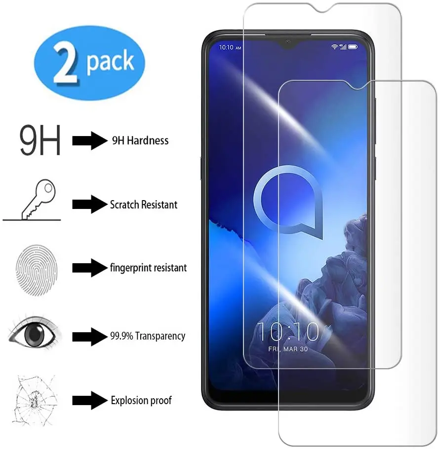 Защитная пленка для экрана телефона Передняя ALCATEL 3X 2019 2020 закаленное стекло 6 22