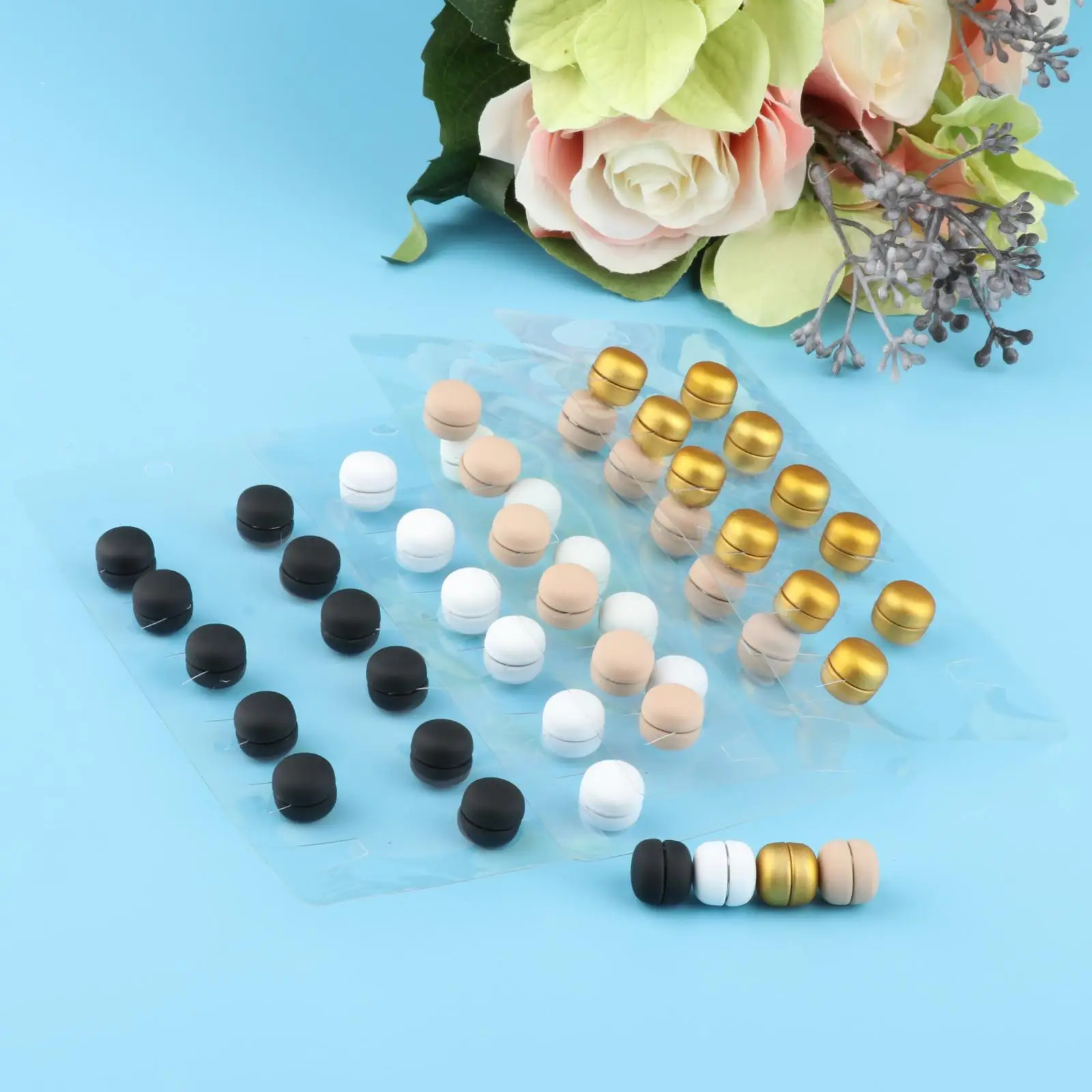 12 Pieces Simple Lady Magnetic Hijab Brooches Pin Set Muslim Headwear Sweater Collar Decoration Safety Brooch Pins Clothing Acc | Украшения