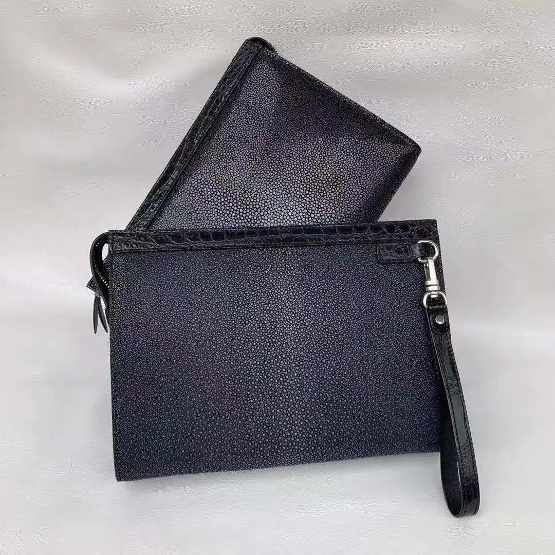 

fanzunxing new arrival men clutch bag men stingray skin bag men handbag