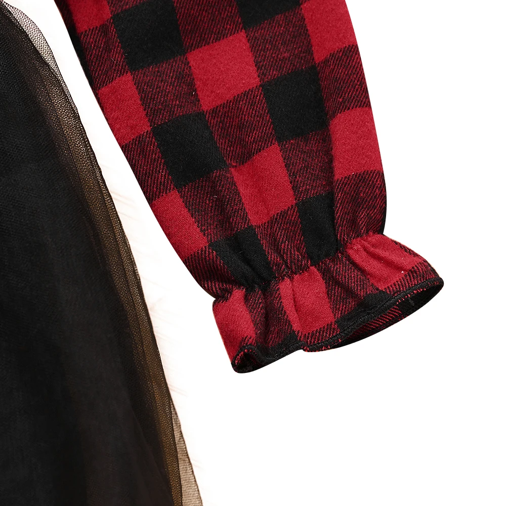 Комплект детской одежды для маленьких девочек рождественское платье