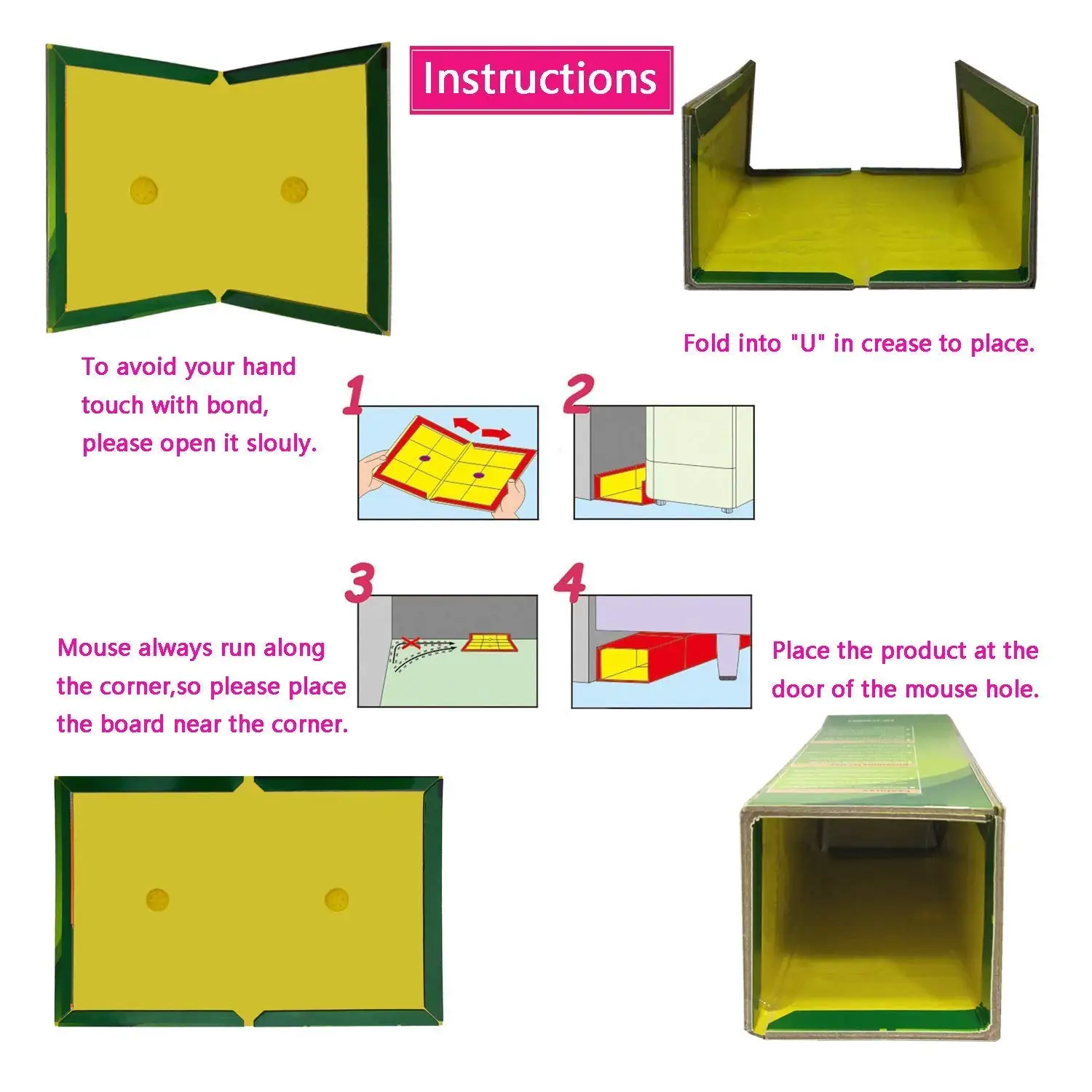 5/10pcs Mouse Board Sticky Mice Glue Trap High Effective Rodent Rat Bugs Catcher Pest Control Reject Non-toxic Eco-Friendly | Дом и сад