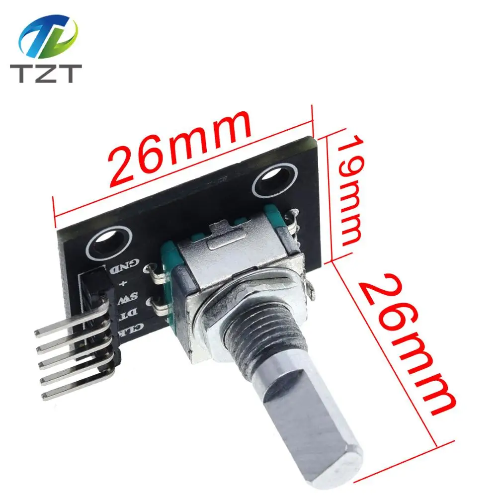 Модуль роторного энкодера TZT разработка датчика кирпича для Arduino KY-040 модуль |