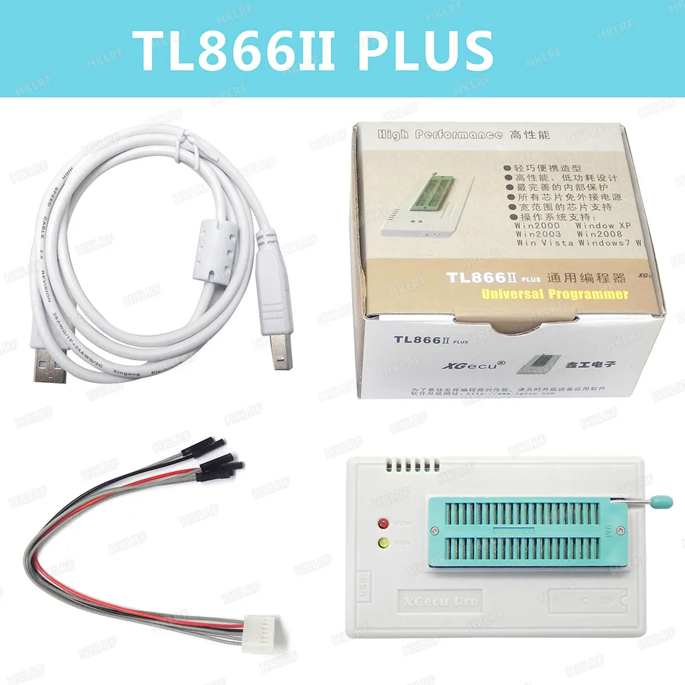 

Оригинальный Новый универсальный высокоскоростной USB-программатор XGECU TL866II PLUS, хорошая производительность
