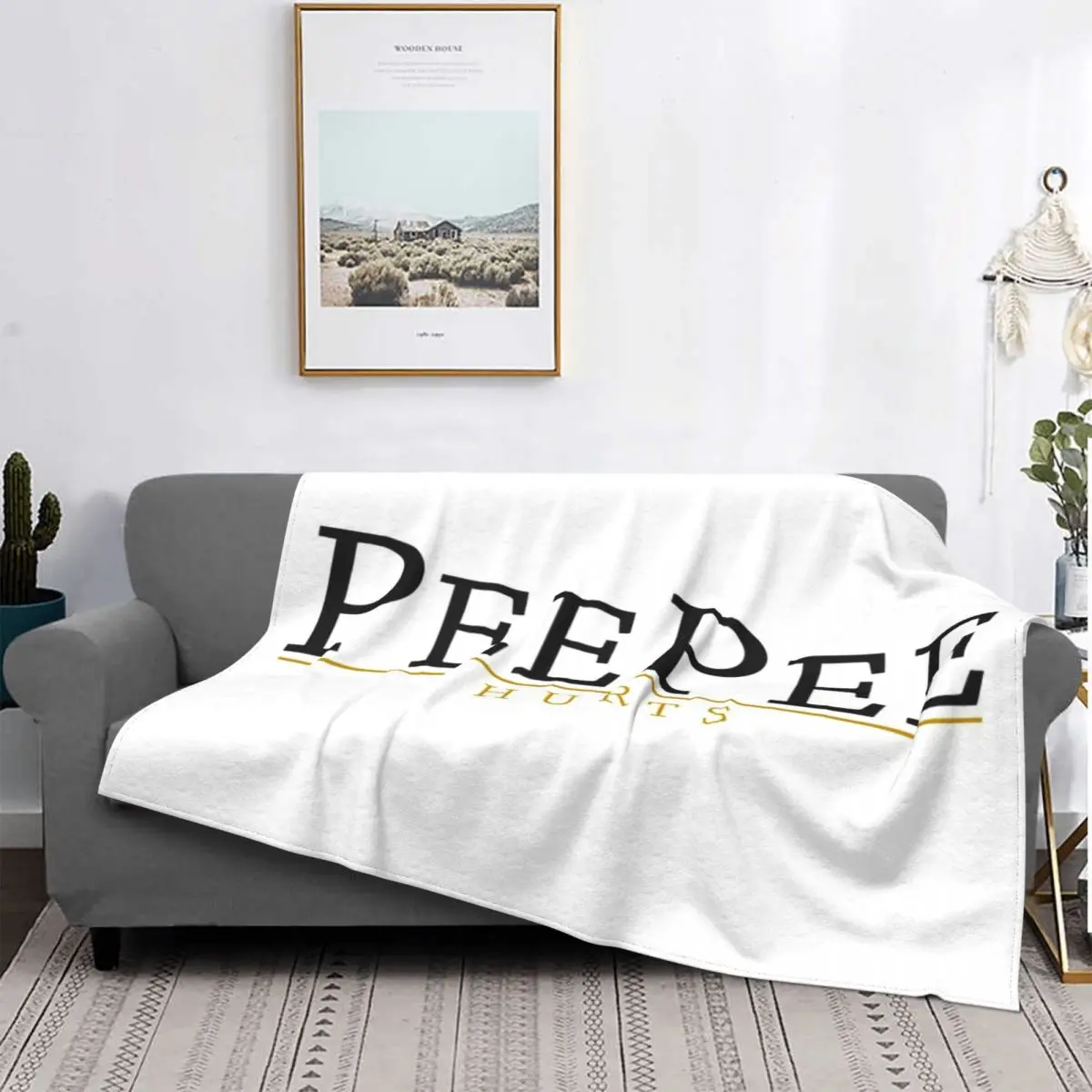 

Purdue PeePee-Manta a cuadros para cama, manta con capucha, toalla de playa de lujo