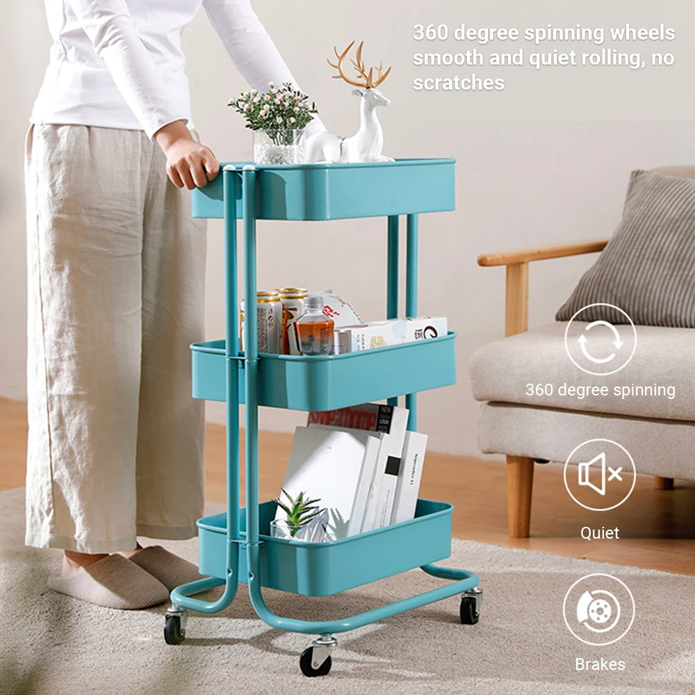 Кухонная стойка для хранения холодильник боковая полка съемная утилита корзина