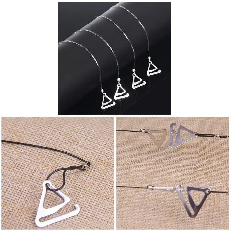 

Droppshiping 1 Pair High Elastic Transparent Straps Invisible Bra Belt For Garment Accessories d88