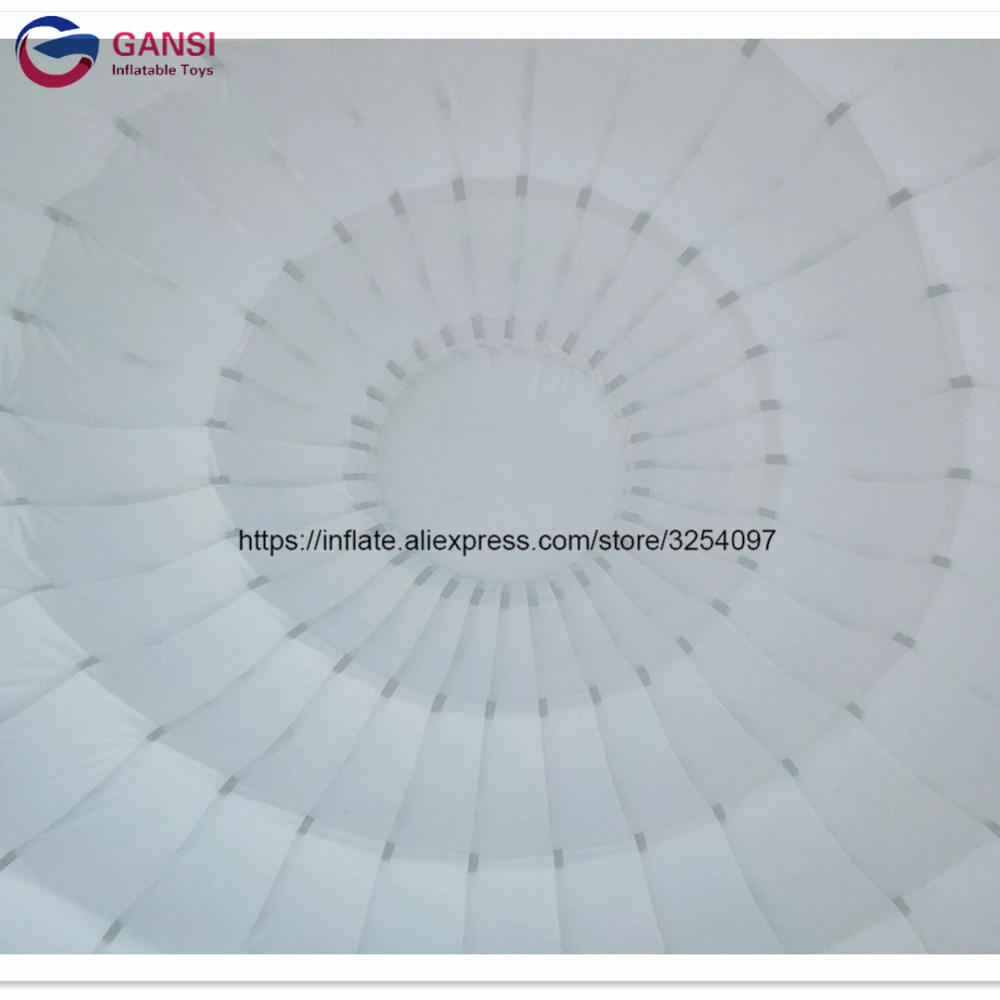 Бесплатная доставка белая надувная палатка igloo от двери до светодиодный