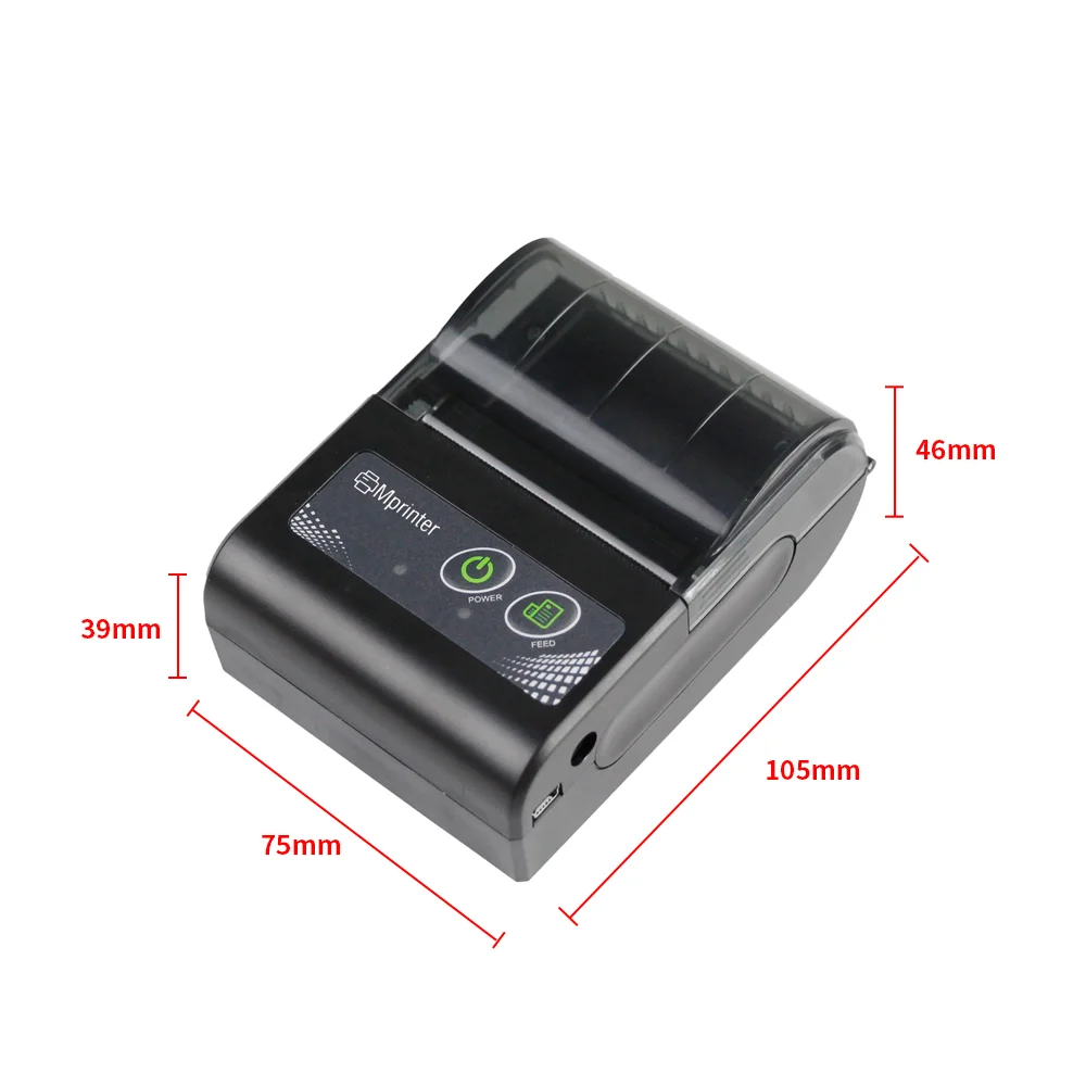 Milestone Mini небольшой портативный передвижной Карманный Bluetooth термопринтер