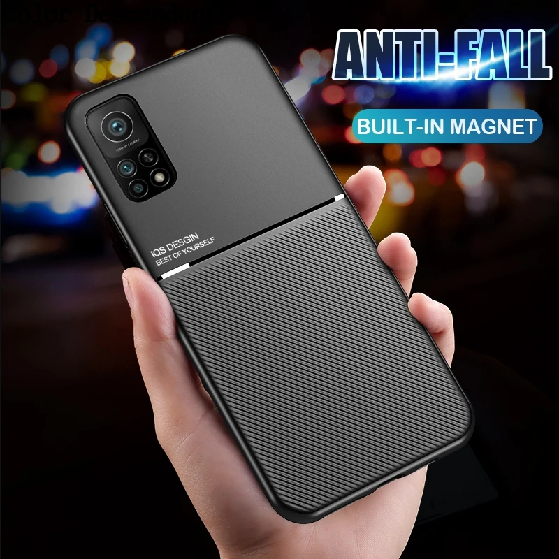 Силиконовый чехол для Xiaomi Poco X3 NFC F2 X2 с магнитным держателем Mi Note 10 10T Pro 9T 8 SE 9 Lite A3 Mix