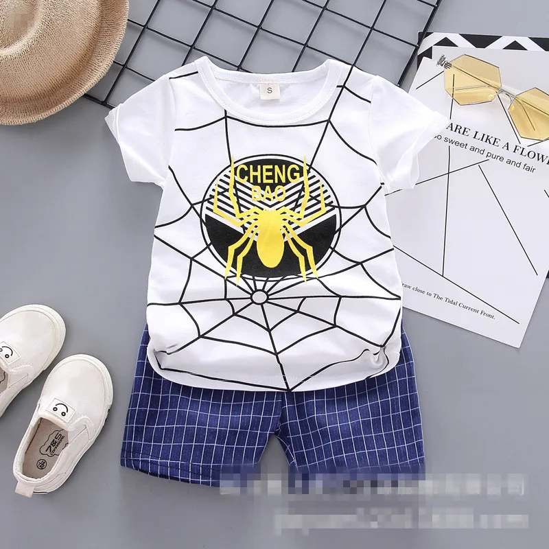 Комплекты детской одежды Новинка лета 2019 футболка с короткими рукавами и