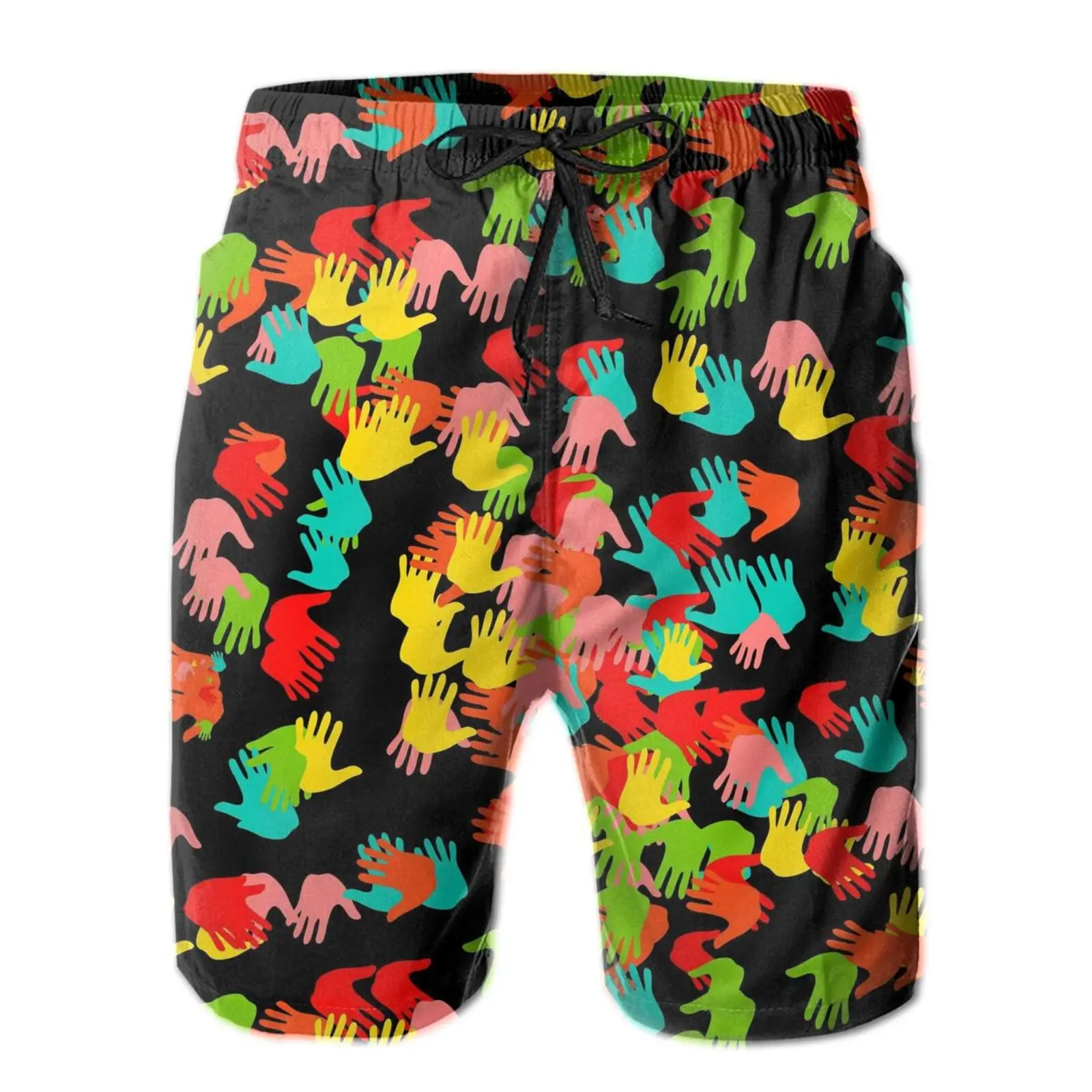 

Mens Running Sports Beach Shorts Breathable Soft Mesh lining Fitmess Mem's Beach Wear Swim Board Shorts Print Funny Cool For Boy