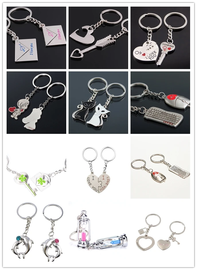 Романтическое модное кольцо для ключей влюбленные брелок подарок на день
