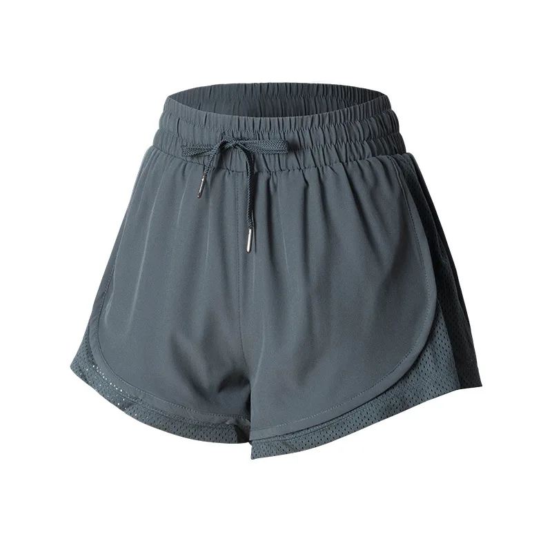 

New Women Sports Short Summer Quick Dry Running Training Yoga Clothes Fitness Workout Clothes with Safety Shorts