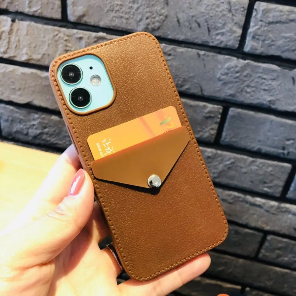 

Leather Phone Case for iPhone 11 12 Pro Max 7 8 Plus Funda XR X XS Mini SE 2020 Coque With Card Slot Capa Shockproof Back Cover
