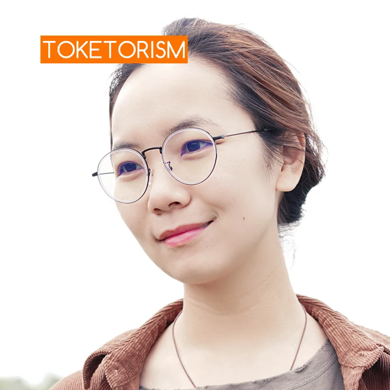 Прозрачные круглые очки Toketorism компьютерные с защитой от излучения и