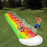 children toys inflatable water slide slide outdoor garden racing lawn water slide spray summer gift outdoor water surf toy