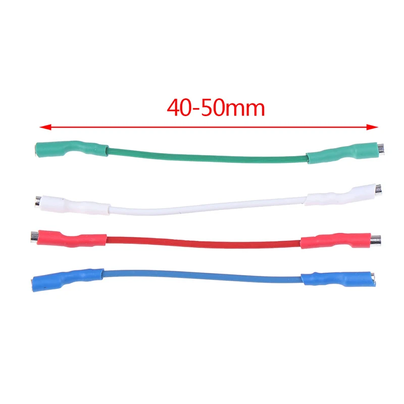 

4Pcs/lot 50mm 5N Pure Header Wire Cable Universal For 1.2-1.3mm Pins Turntable Phono Headshell Sliver Leads New