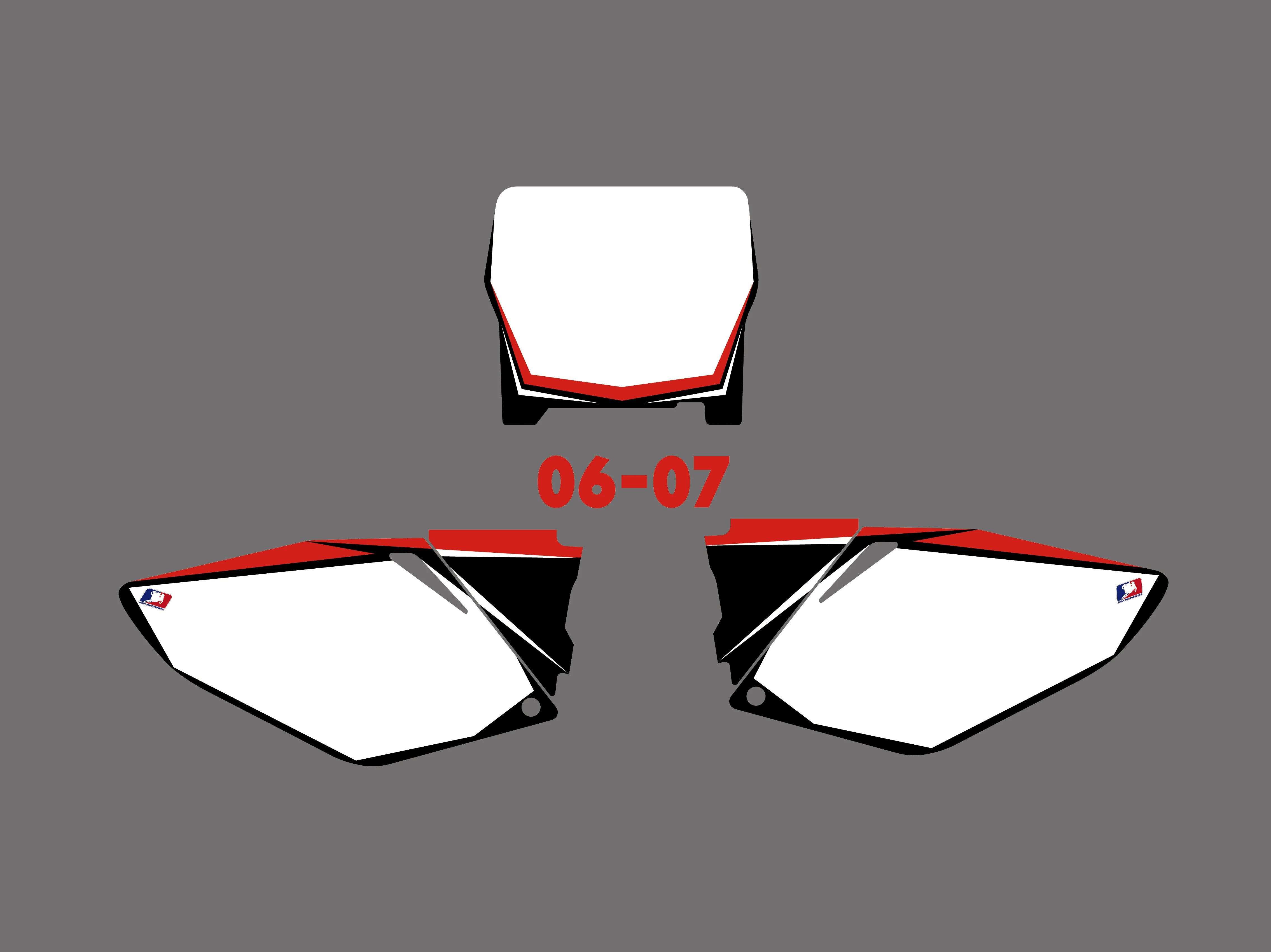 NICECNC мотоциклетная команда графический фон наклейка и Набор стикеров для Honda CRF250R