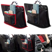 new car nylon net pocket handbag holder universal multifunction car organizer seat gap storage mesh pocket interior accessories