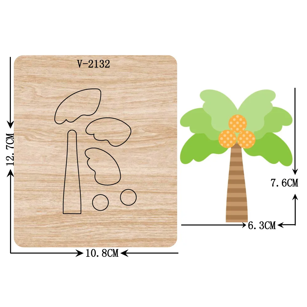 

New tree wooden dies cutting dies for scrapbooking Multiple sizes V-2132