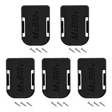 NEW-10Pcs Machine Holder Wall Mount Storage Bracket Fixing Devices for Makita 18V Electric Tool Battery Tools
