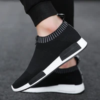 2020 mens casual shoes men slip on sock sneakers breathable lightweight walking jogging running tenis vulcanized shoes