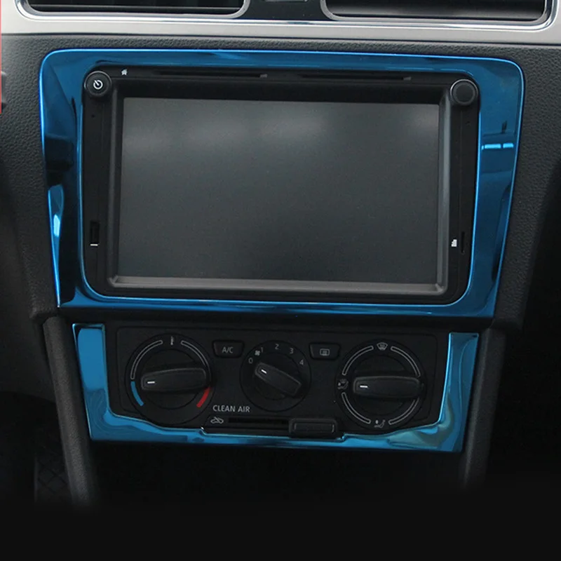 

1pc for skoda RAPID 2013-2019 2020 radio navigation Air conditioning switch panel Decorative frame